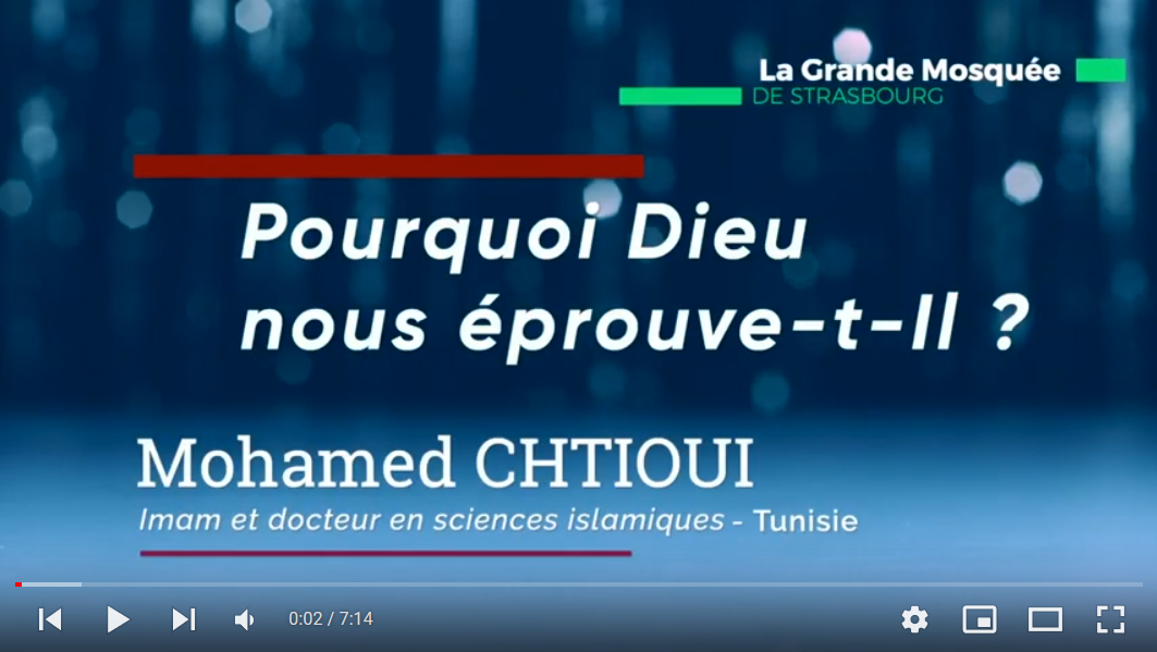 Dr. Mohamed CHTIOUI Pourquoui DIEU nous éprouve t-IL?